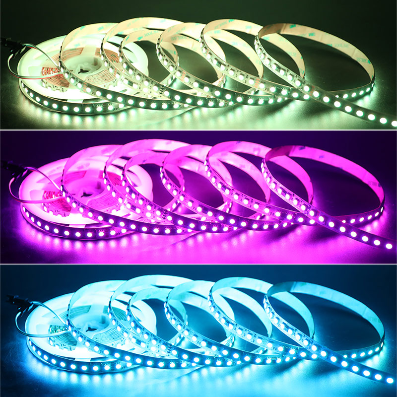 24V FW1935 Dual Data Signal 5050 RGB Addressable LED Strip, 84LEDs/m, 96LEDs/m 24V FW1935 Dual Data Signal 5050 RGB Addressable LED Strip, 84LEDs/m, 96LEDs/m